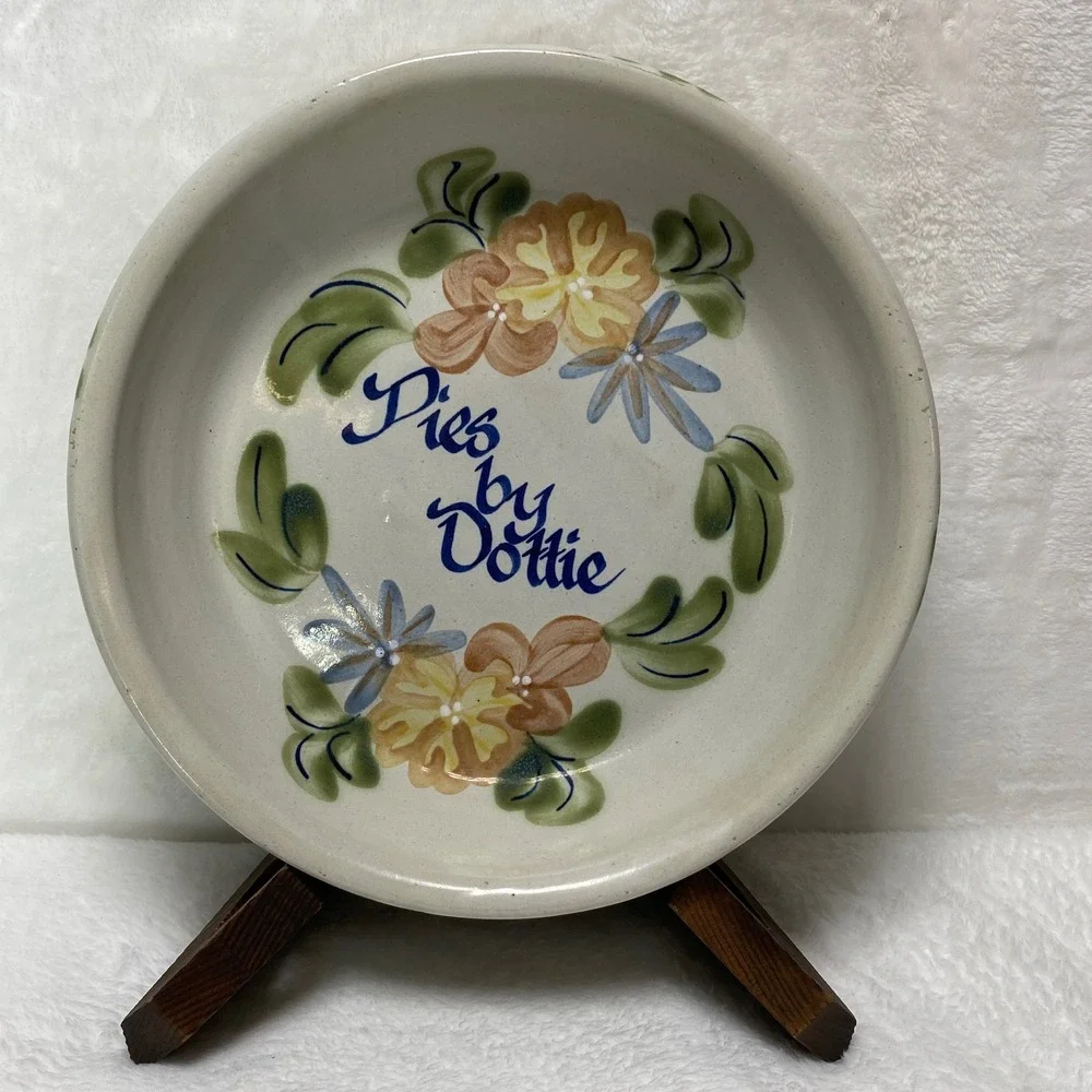 Louisville Stoneware Pies‎ by Dottie Ceramic Pie Plate Hand Painted Farmhouse